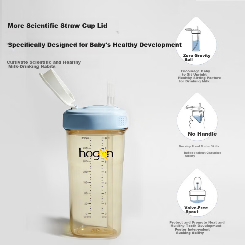 BAYTIM Compatible Hegen Bottle Accessories Direct Drinking Straw Cup Lid for Hegen Straw Accessories