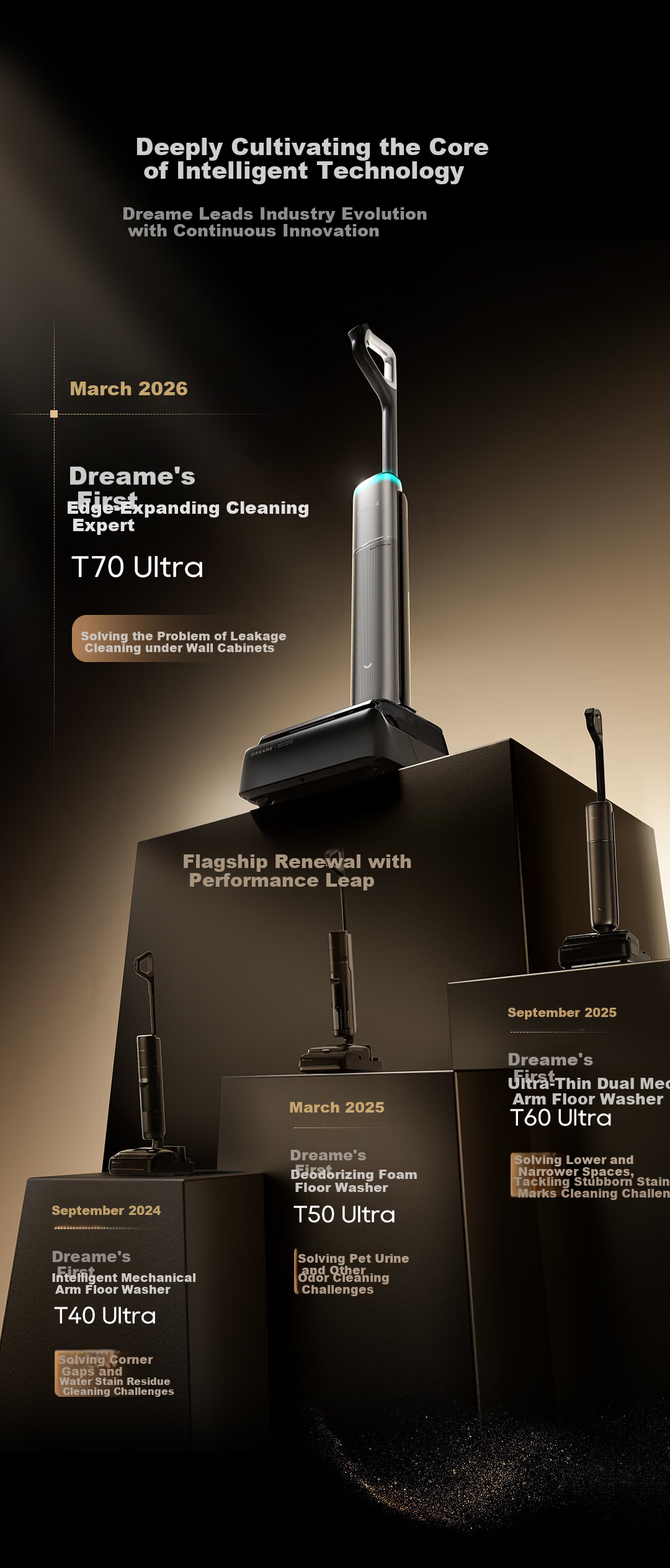 Dreame T70 Ultra Floor Washer with Edge Detection and Automatic Cleaning - 3-in-1 Vacuum, Mop, and Scrubber Robot 3