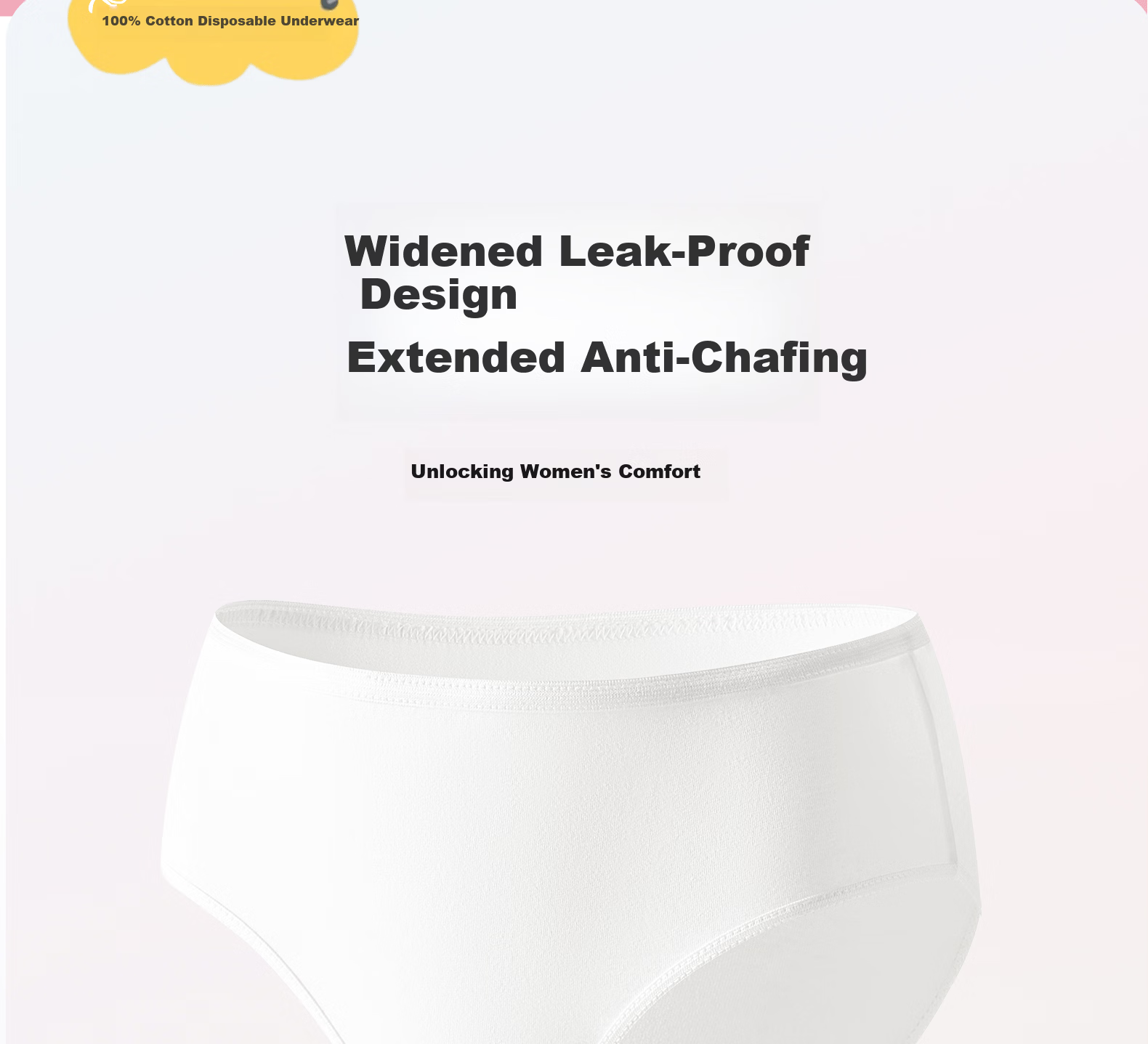 REALLOVE·F Disposable High-Waist Cotton Sterile Maternity Postpartum C-Section Women's Underwear, Individually Packaged, Plus Size, Daily Use 27