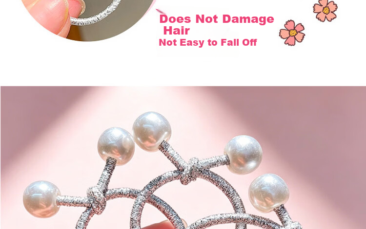 Princess Code Kids Hair Tie Girls High Elasticity Hair Band Baby Rubber Band Hair Rope for High Ponytail and Bun 10