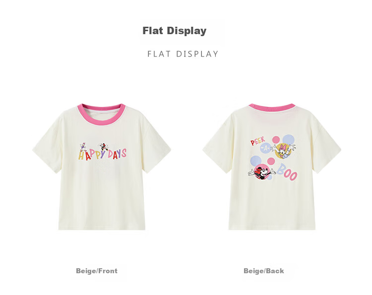 Disney Children's Clothing, Kids' T-Shirt, Summer Lightweight, Girls' Pure Cotton Short Sleeve, 2026 New Style, Big Kids' Half Sleeve, Breathable Top 4