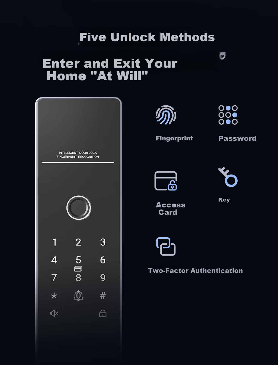 Haier Smart Door Lock P30lite Fully Automatic Fingerprint Password Lock Home Entrance Anti-theft Electronic Lock C-Level Lock 4