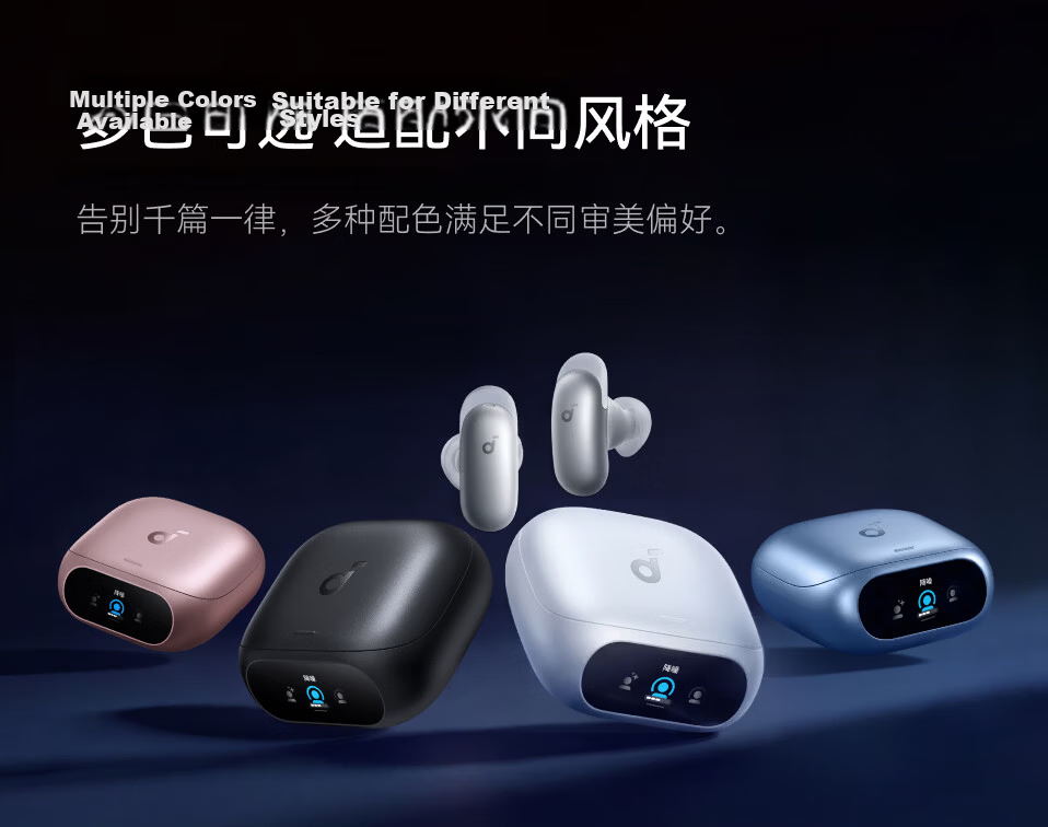 SoundCore Pro Noise Cancelling Wireless Earphones - Guinness World Record Certified, Clear Calls, AI Sound Restoration, Dolby Audio, Glacier Blue 28