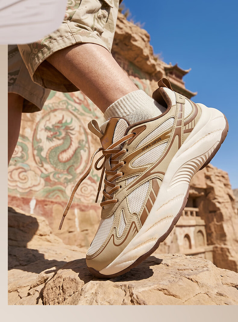 ERKE Casual Men's Shoes 26 New Anti-Slip Shock Absorption Sports Comfortable Dad Shoes | Long Fei Feng Wu 4.0 6