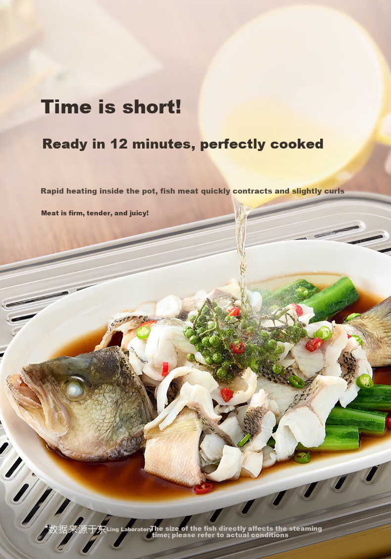 Donlim 20L Stainless Steel Electric Steamer Multi-Function Cooker 3-in-1 Steaming, Stewing, Boiling Electric Hot Pot DL-1007 11