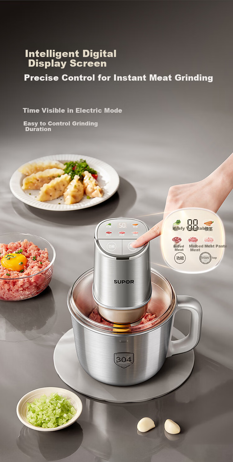 SUPOR Electric Meat Grinder 3L Large Capacity Multifunctional Food Processor JR76S-XF 13