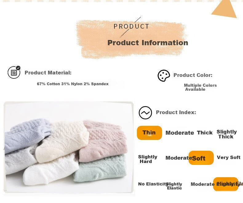 JOYNCLEON Baby Long Socks Summer Thin Over-the-Knee Newborn Anti-Mosquito High Tube Socks Jyf183133 2