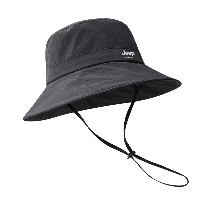 JEEP SPIRIT Women's Sunshade Bucket Hat Summer UV Protection Outdoor Hiking Sun Hat Men YF2501 Navy Blue