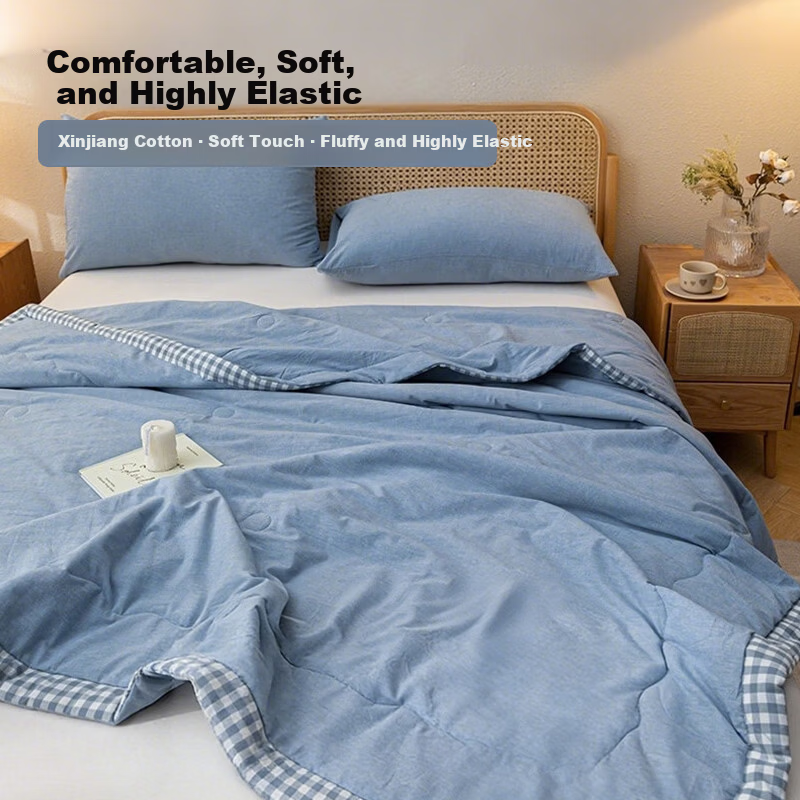 MUJI Grade A Xinjiang Cotton Summer Quilt 20% Cotton Thin Quilt Core Pure Cotton Air Conditioning Summer Blanket 200*230cm
