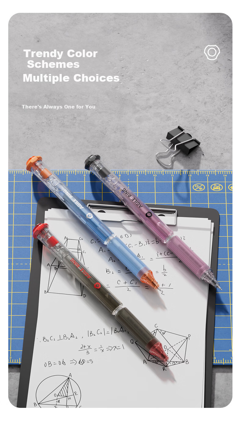 Jianchuang Touch Pen Linghuan Series Black Technology Lifting Gel Pen 0.5mm Dual Ball ST Quick-Dry Smooth Black Ink High-Value Student Exam Office Signature Pen JC1002B 10