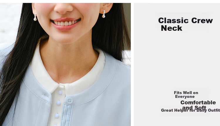 Semir Chen Xiaoyun Women's Spring Short Loose Drop Shoulder College Style Jacket 26 Commuter Jacket 109126108004 14