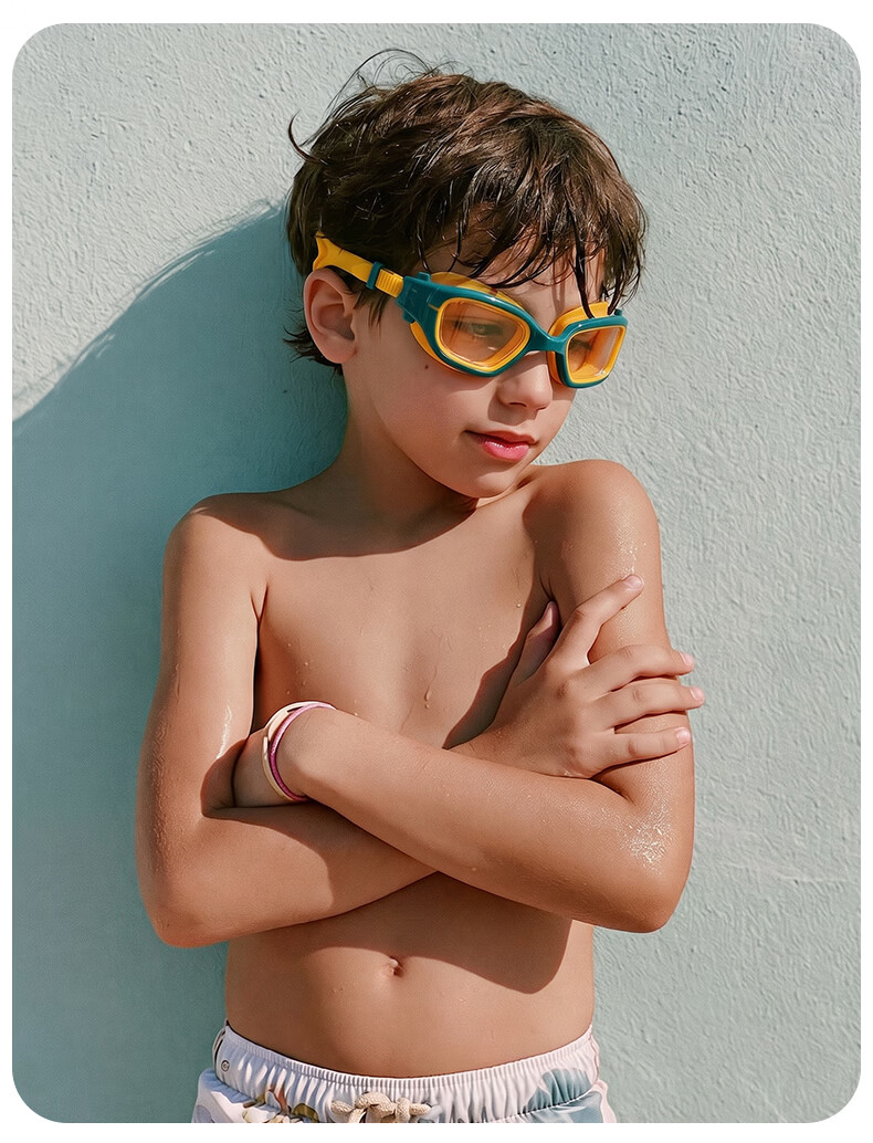 WATERTIME Kids Waterproof Anti-Fog HD Mid-Frame Swimming Goggles Boys Girls Professional Swim Training Gear 17
