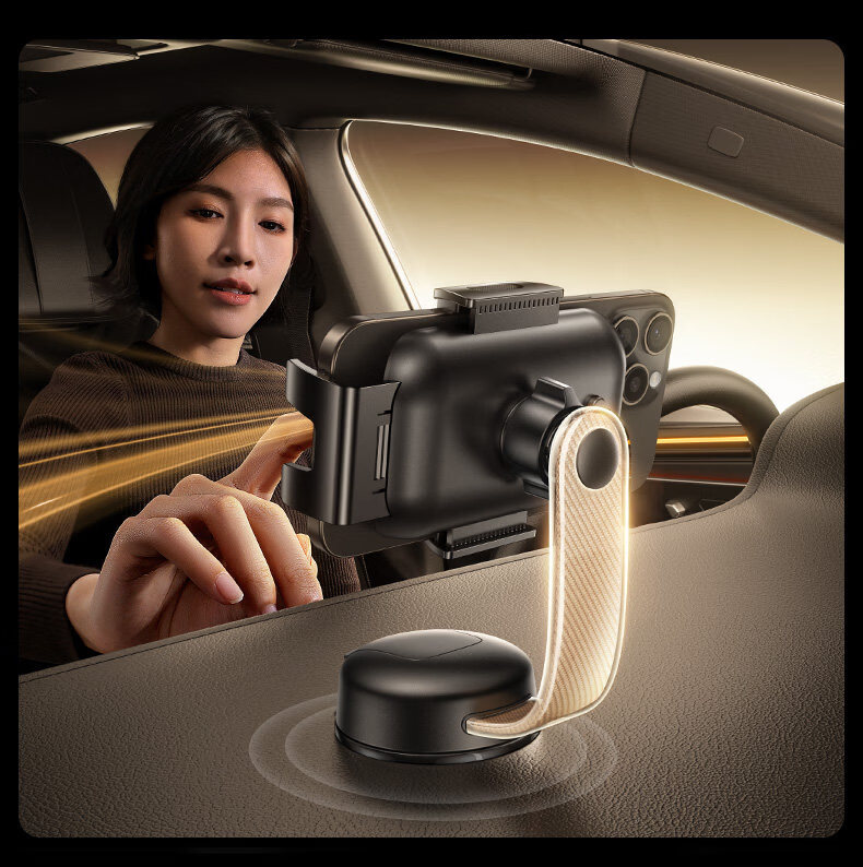 BASEUS Car Phone Holder Vacuum Suction Cup Dashboard Mount Universal Car Navigation Stand 2026 New Model 18
