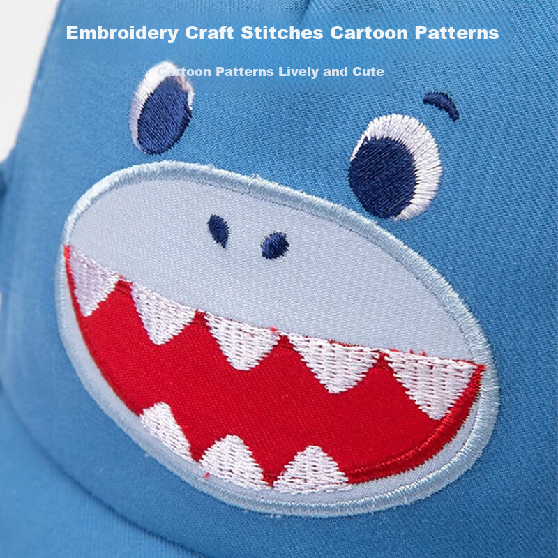9i9 Baby Summer Thin Cartoon Dinosaur Sun Protection Baseball Cap Unisex Toddler Sun Hat 0-3 Years F34 Blue