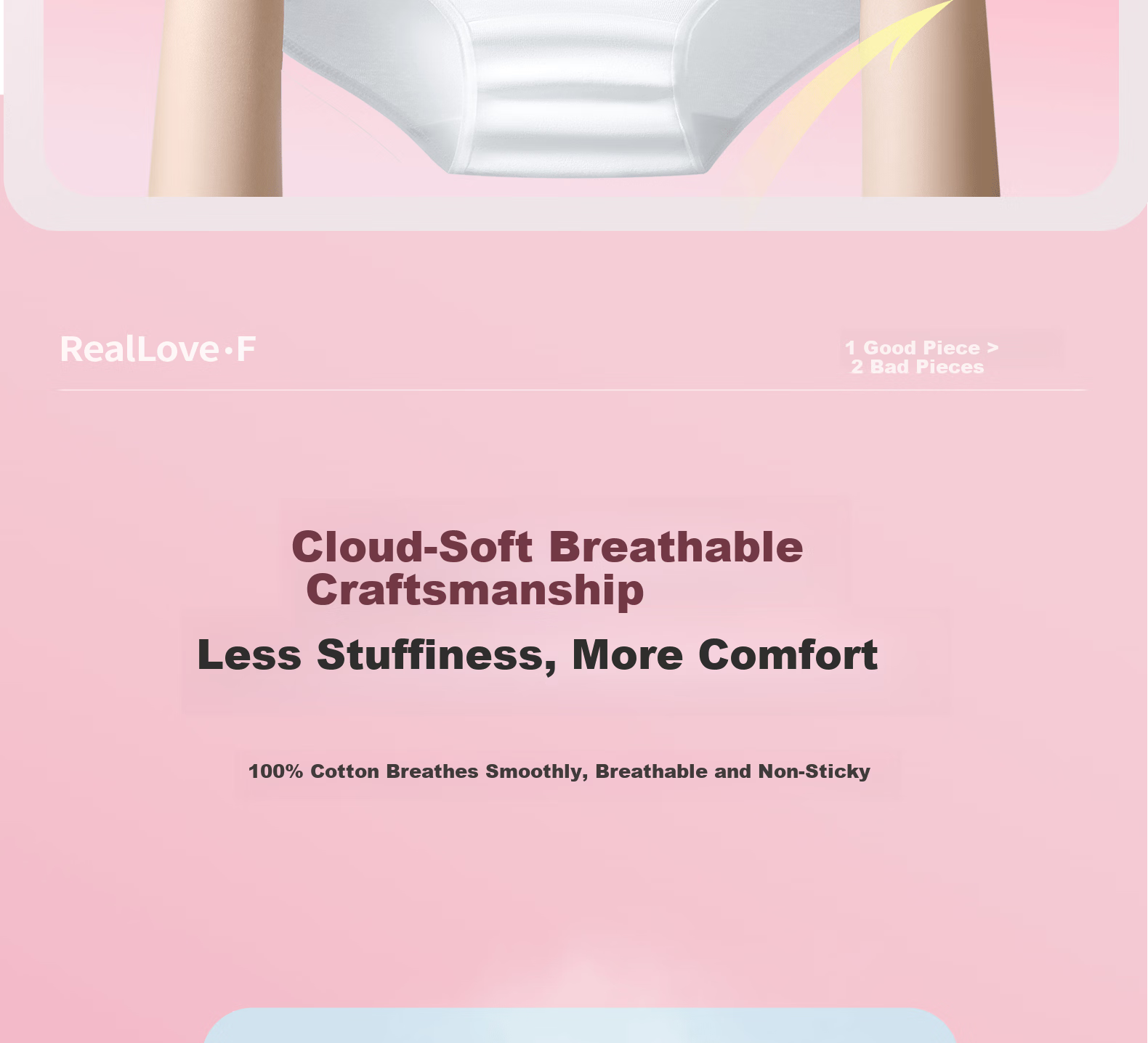 REALLOVE·F Disposable High-Waist Cotton Sterile Maternity Postpartum C-Section Women's Underwear, Individually Packaged, Plus Size, Daily Use 25