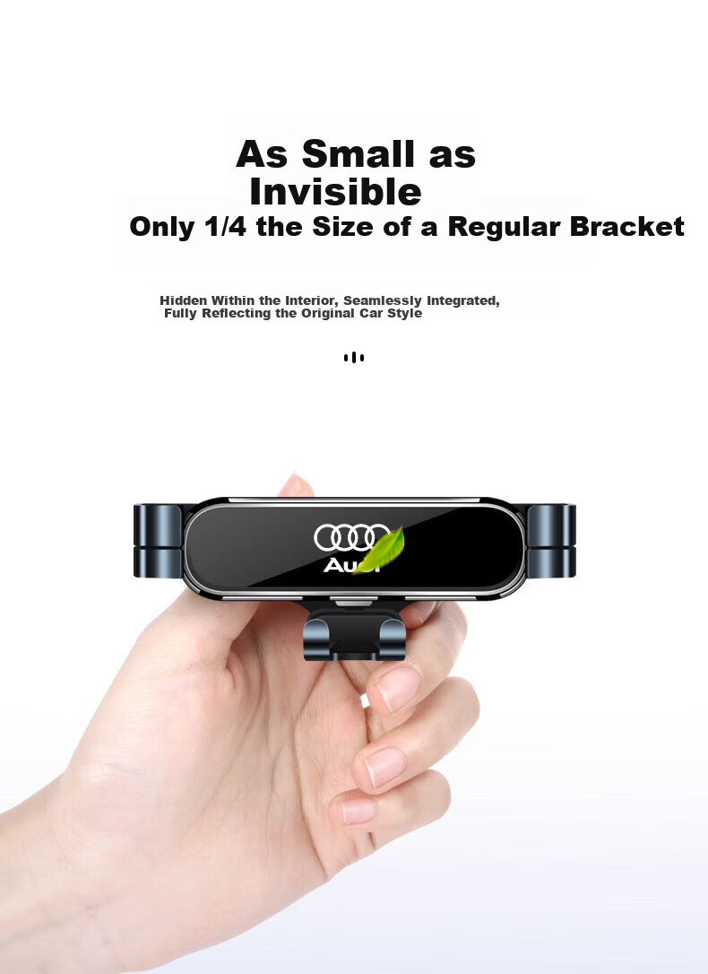 Jihu Moment Car Phone Holder for Audi A6L/A7 Compact Stable Air Vent Mount 5