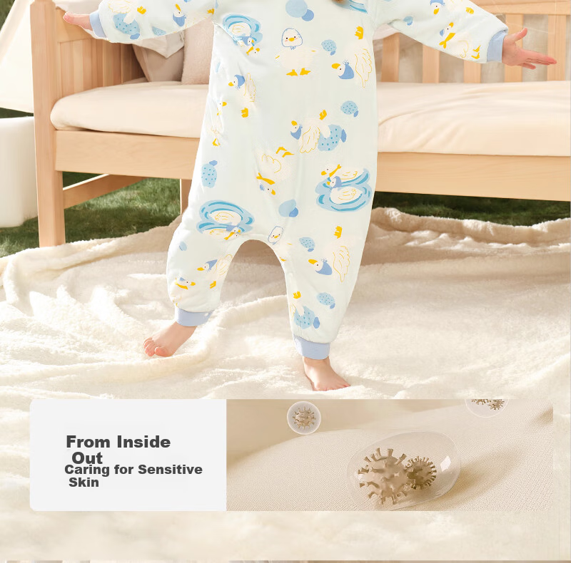 Scoornest Baby Pajamas Autumn Winter Spring Pure Cotton 2025 New Children's Homewear One-piece Cotton Sleepwear for Boys and Girls 6