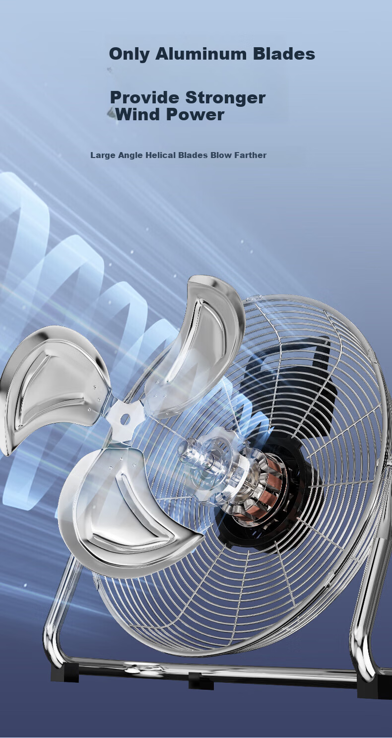 DIAMOND Industrial Floor Fan Desktop Floor Fan Powerful Industrial Pedestal Fan Commercial High-Power Floor Fan Factory Workshop Ventilation Formaldehyde Removal Fan SN 9