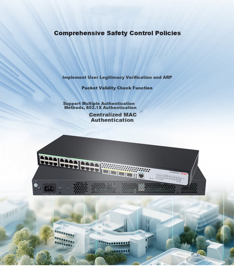 H3C S5590-28T8XC-EI High Port Density Layer 3 Core Switch 28 Gigabit Ports with 4 Optical-Electrical Multiplex + 8 10-Gigabit Optical Expandable Slots, Power Supply and Fan Sold Separately 4