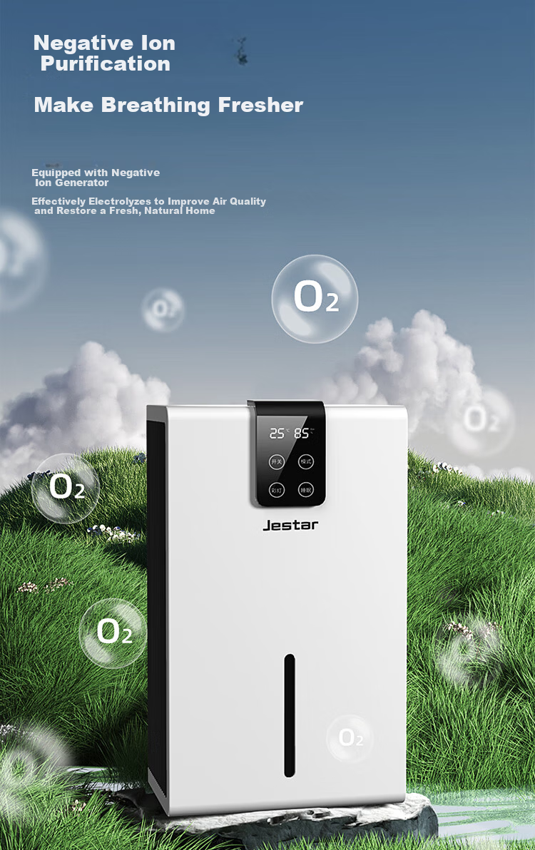 Jiesida Dehumidifier Air Purifier Dual-Core Industrial Basement Moisture Absorber Drying Machine 7