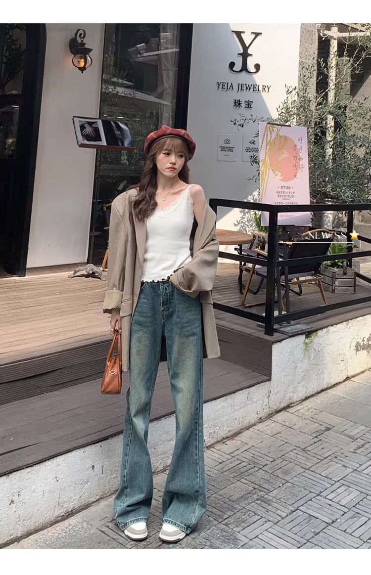 Langsha Lace Camisole Vest Women 2026 New Spring Summer French Style V-Neck Blouse Suit Inner Knit Base Shirt 29
