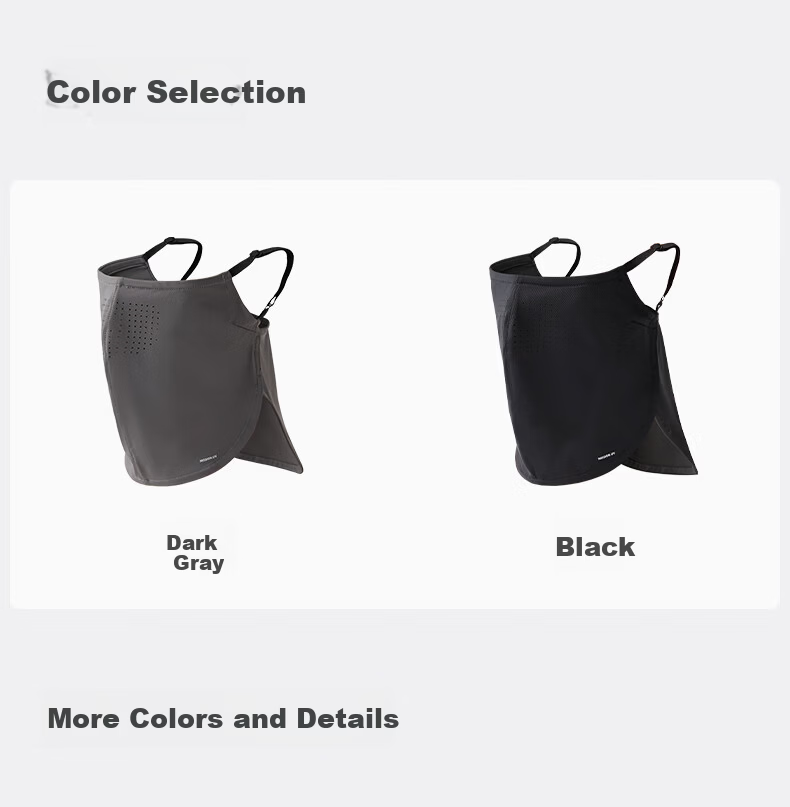 MISSION UV Ice Silk Sunscreen Face Mask Men's Cycling Mountaineering Summer UV Protection Sunshade Neck Guard Full Face Breathable Sunscreen Mask 11