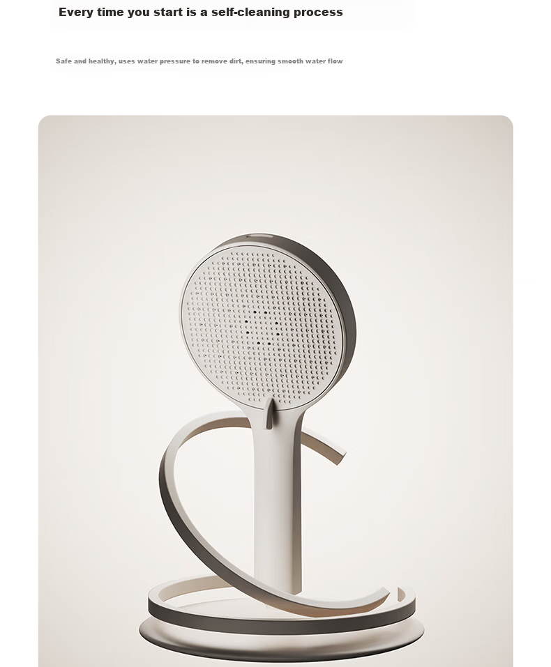 Mona Lisa Shower Set Small Apartment Digital Display Adjustable Full Copper Bathroom Simple Pressurized Piano Shower M13 Milk White 22