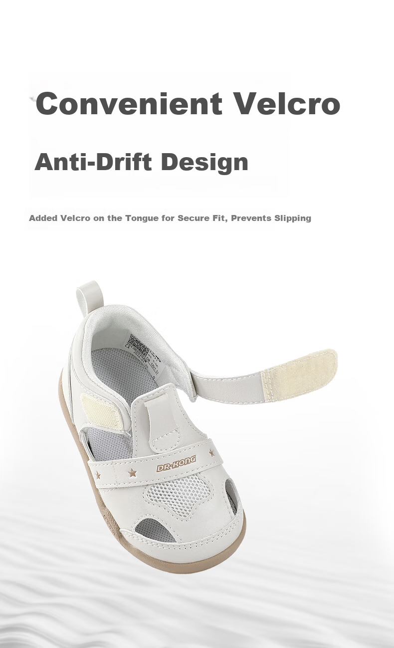 DR·KONG Summer Kids Casual Walking Shoes Boys and Girls Toddler Sandals White/Pink Size 20 7