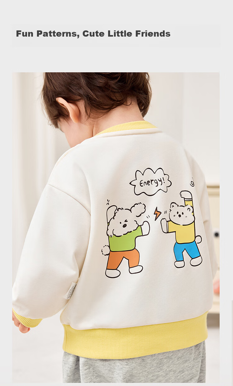 Balabala Kids Two-Piece Set Toddler Baby Boys Girls 2026 New Spring Outfit Top and Pants Cute Comfortable 6