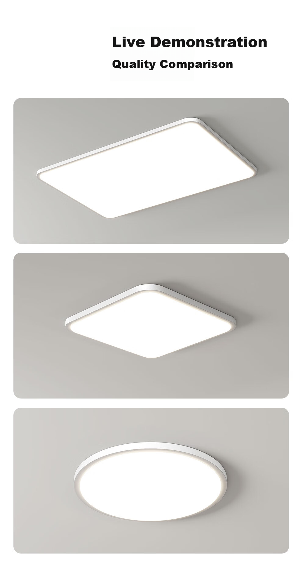 Kuka LED Ceiling Light Minimalist Eye-Care Ultra-Thin Purike Living Room Bedroom Lamp 110cm Offline Voice Control [Installation Included] 16