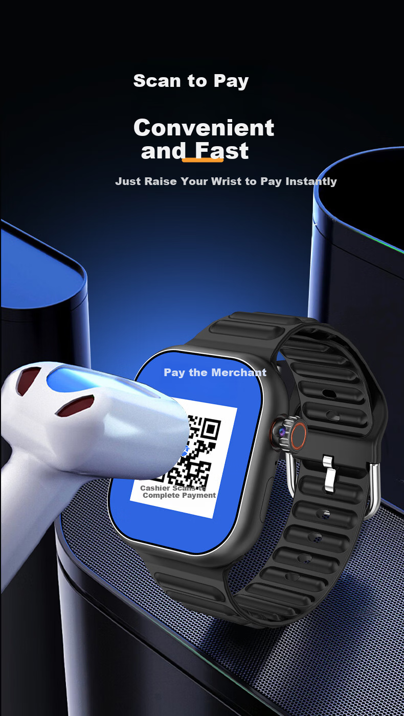 HUWXMAXI 5G Smart Kids Phone Watch for Elementary to High School Students, Full Network, Waterproof, GPS Positioning, 4G SIM Card Compatible 7