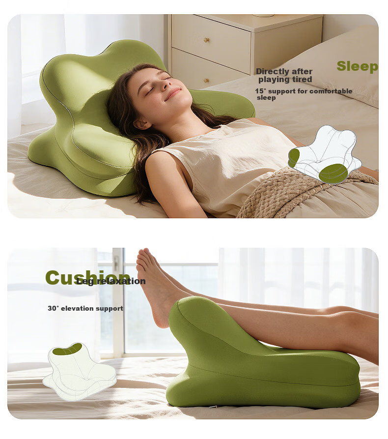 CORY Prone Sleeping Pillow Multifunctional Phone Holder Pillow Green 5
