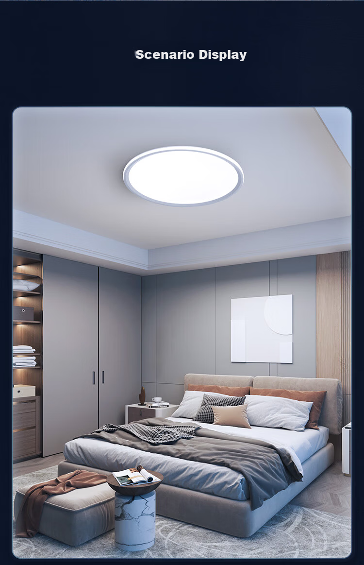 NVC LED Eye-Care Bedroom Ceiling Light Full Spectrum 2025 Model Irregular Future Cloud for Study and Children's Room 15