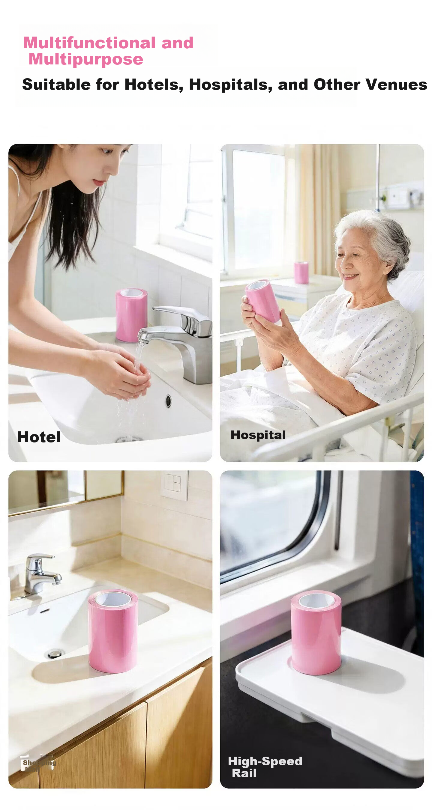Miiow Disposable Protective Film Hotel Supplies Toilet Seat Cover Travel Dental Blue Film Multi-Scene Use 7