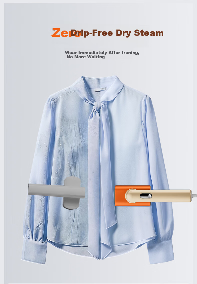 LOCK&LOCK Lucky Orange Handheld Garment Steamer Steam Iron Home Small Foldable Portable Travel Three-Layer Boost Electric Iron High Power 2026 New Model 520 Gift 8