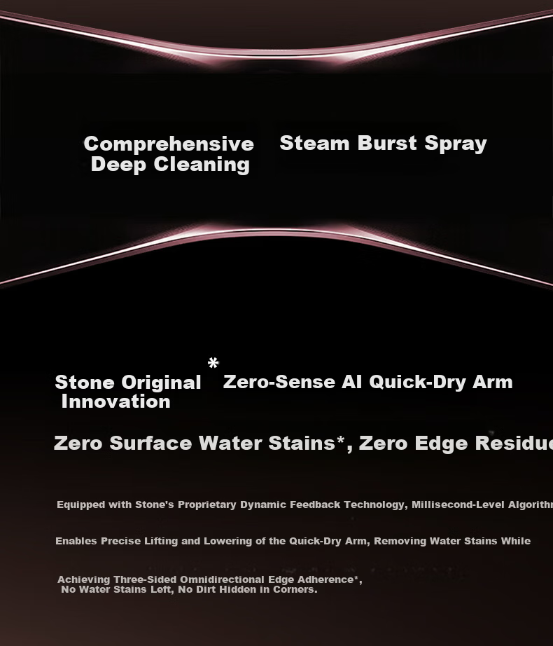 Roborock A30 Pro Steam 2.0 Premium Floor Washer with Zero-Sense AI Quick-Dry Arm, Steam Hot Water High Suction Self-Cleaning Sterilization Robot Vacuum Cleaner 11