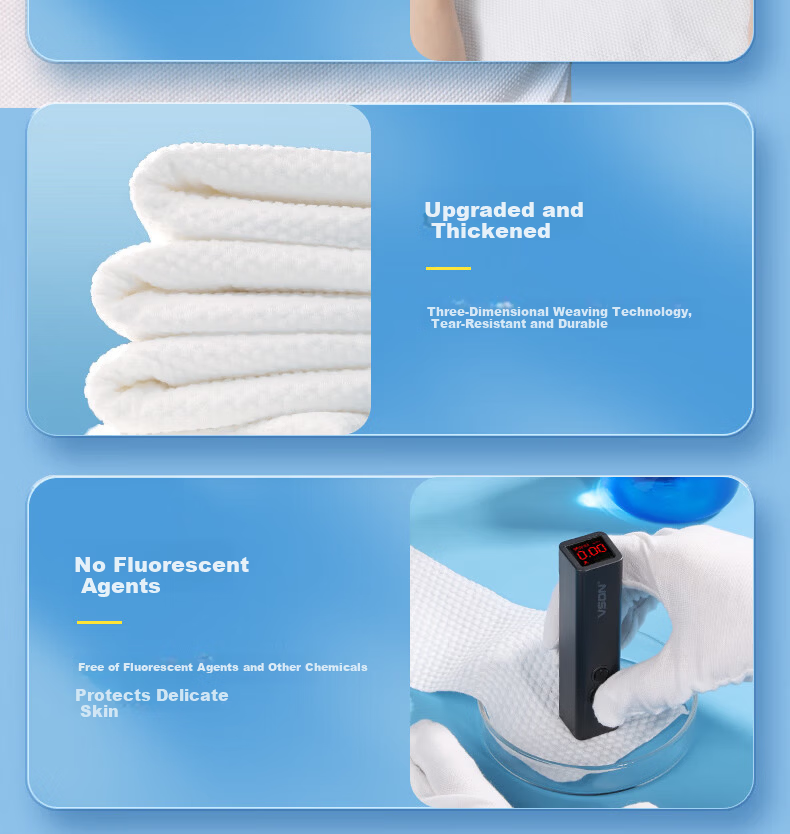 Junri Disposable Bath Towel 10A Antibacterial Vacuum Compressed Travel Individually Packaged Thickened Large Hotel Homestay Supplies 6 Pieces 4