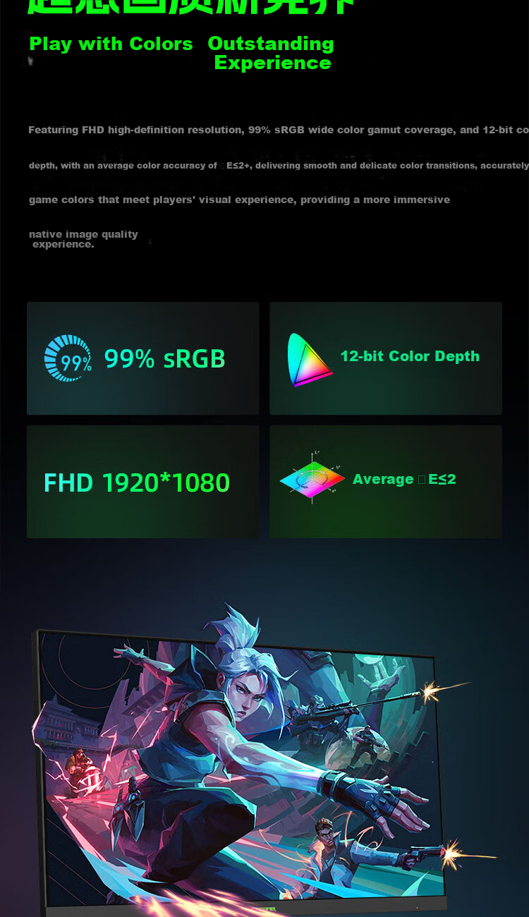 ANTGAMER Ant Esports 24.1-inch 540Hz E-TN Panel Monitor GTG 0.5ms Response Ultra High Refresh HDR400 Fearless Contract Professional Monitor ANT255VF 5
