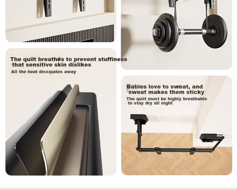 Aizhiri TV Telescopic Mount Bracket for 55-80 Inch TVs, Wall Mount with High Load Capacity, Socket-Friendly Embedded Telescopic TV Bracket NX80 3