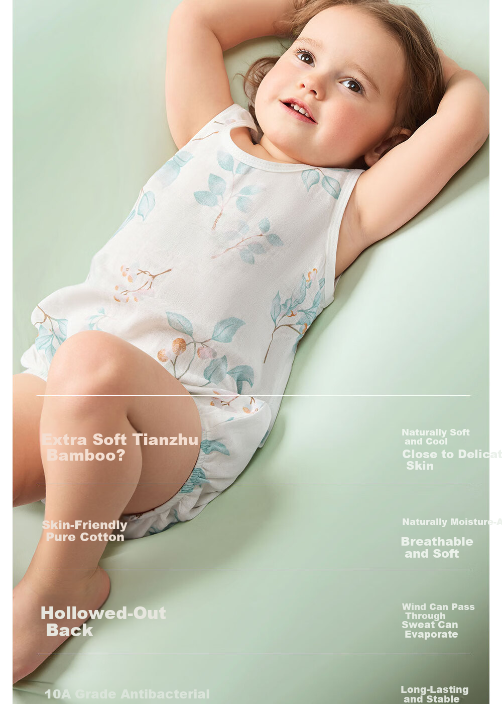 Betis Baby Bellyband Infant Vest Summer Clothing Gauze Half-back Shirt Newborn Toddler Stomach Protector 3