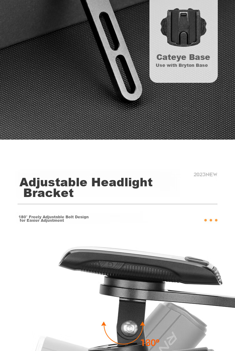 Yaphtes Bicycle Computer Mount, Road Bike Aluminum Alloy Extension Bracket, Handlebar Light, Sports Camera Integrated Handlebar, Extended Expansion Bracket 7