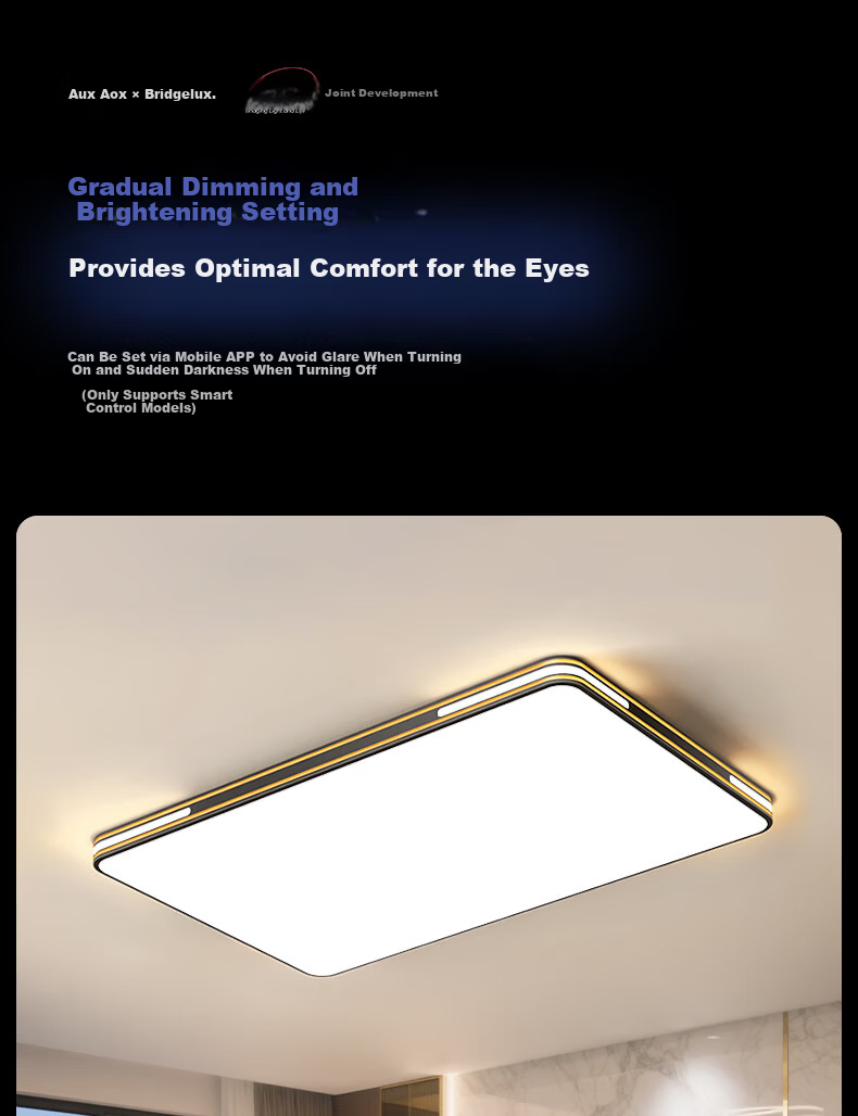 AUX Original Pure Eye Protection AI Voice Smart Control Living Room Ceiling Main Light Modern Minimalist Nordic 11