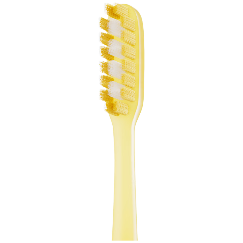 Baixi Long-Handled Toothbrush with Pineapple Yellow Extended Brush Head, Suction Cup Base, Fine Soft Bristles, for Men And Women, Home Oral Cleaning, Valentine's Day Gift