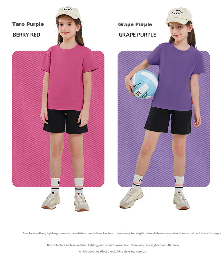BOBDOG Girls Summer Set New Thin Short Sleeve T-Shirt and Pants Children's Clothing White+Light Blue 160 7