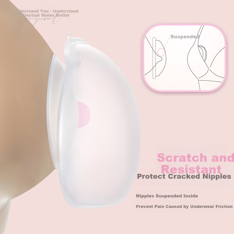 MyCarol Wearable Hands-Free Manual Breast Milk Collector Shield Leak-Proof Single Unit BP-A13
