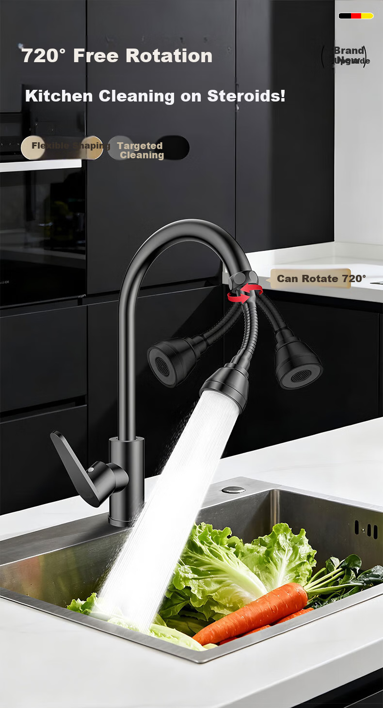 HOMK [Germany] Faucet Aerator Basin Faucet Extender Universal Connector Splash-Proof Kitchen Use 6