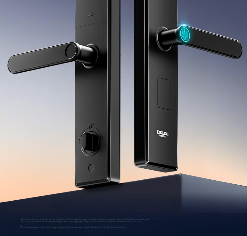 Delixi Electric Password Lock Smart Door Lock Home Fingerprint Lock Self-operated Smart Lock Anti-theft Electronic Entry Door Lock with Installation 2