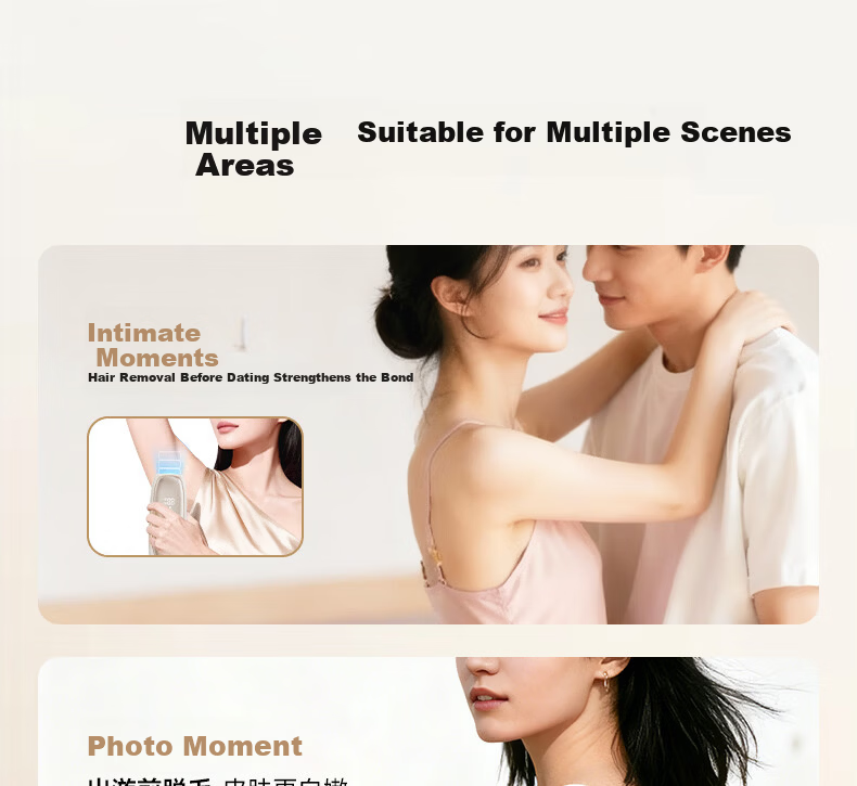 AUX Hair Removal Device Dual Lamp Sapphire Ice Point Full Body Underarm Private Use Home ProMax 24J Valentine's Day Gift High Power 20