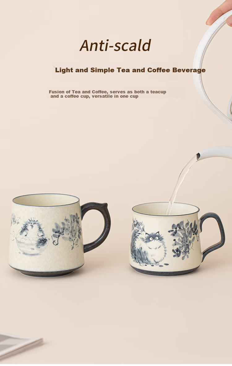 ZEROKY CLAN Ceramic Coffee Mug 360ml Home Office Milk Cup for Men and Women Single Gift Cup 7