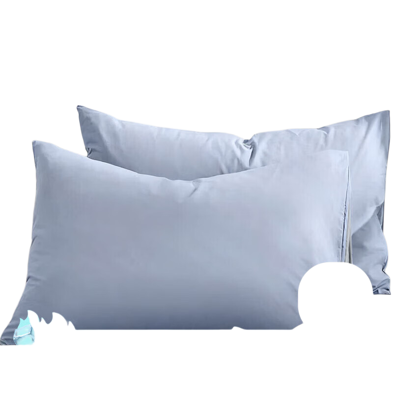 Crown Pillowcase 48x74cm Pair Home Pillow Covers Breathable Pillow Shams for Men and Women Blue Gray Without Insert